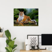 JUNGLE TIGER POSTER (Thuiskantoor)