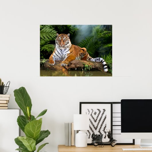 JUNGLE TIGER POSTER (Thuiskantoor)