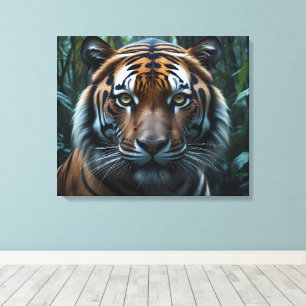 Jungle Tijger Canvas Afdruk
