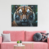 Jungle Tijger Canvas Afdruk (Insitu (Woonkamer))
