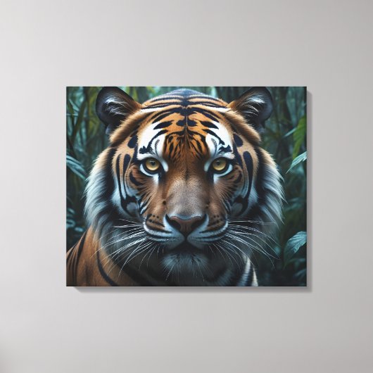 Jungle Tijger Canvas Afdruk (Voorkant)
