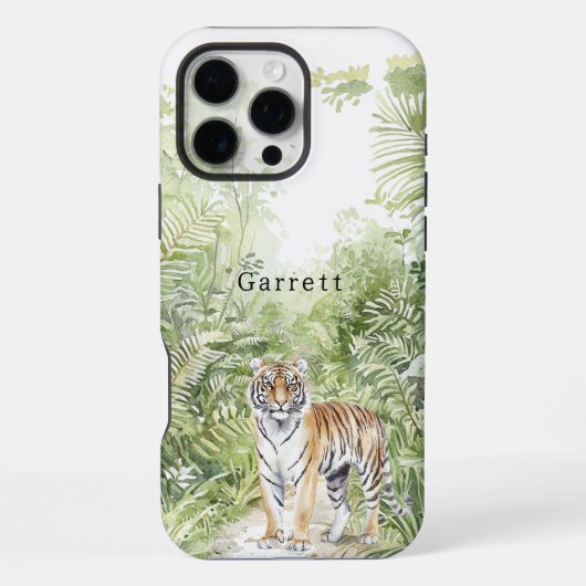 Jungle Tijger iPhone Hoesje (Achterkant)
