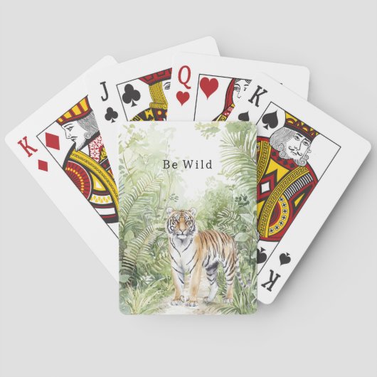 Jungle Tijger Pokerkaarten (Achterkant)