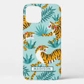 Jungle Tijger Trendy Gepersonaliseerd Case-Mate iPhone Case (Achterkant)