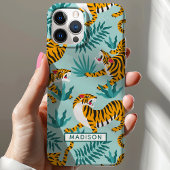 Jungle Tijger Trendy Gepersonaliseerd Case-Mate iPhone Case