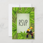 Jungle Toekans RSVP met entree selectie Kaart (Achterkant)