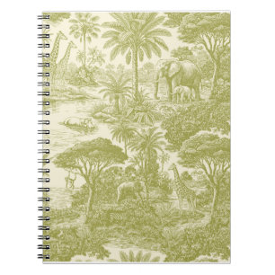 Jungle Toile Patroon Tropisch Scenisch Botanisch O Notitieboek