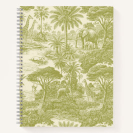 Jungle Toile Patroon Tropisch Scenisch Botanisch O Notitieboek