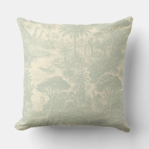 Jungle Toile Patroon Tropisch Scenisch Ontwerp