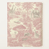 Jungle Toile Patroon Tropische Planner (Achterkant)