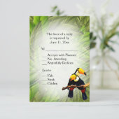 Jungle Toucans RSVP met entree selectie Kaart (Staand voorkant)