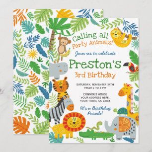 Jungle Verjaardag Kaart