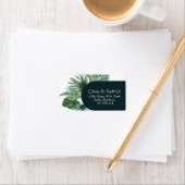 Jungle waterverf boho ontwerp etiket (Insitu)