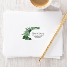 Jungle waterverf boho ontwerp label