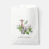 Jungle Zoo Dieren | Baby Shower Bedankzakje (Voorkant)