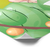 Jungleavonturen met naam kinderkamerposter poster (Hoek)