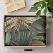 Jungleblad Waterverf Rode Roos Tijger Tissuepapier (Geschenk)
