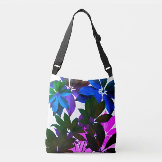 Junglebladeren Cross-Body Tas (Voorkant)