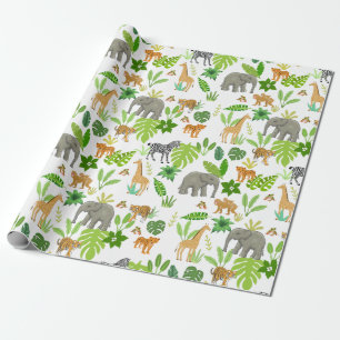 Jungledieren Cadeaupapier