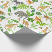 Jungledieren Cadeaupapier (Hoek)