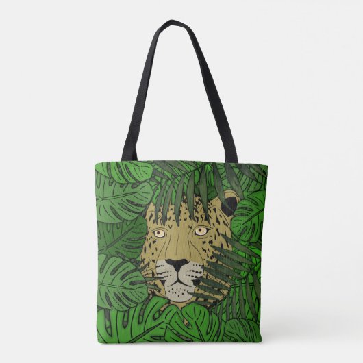 Junglekat #2 tote bag (Achterkant)