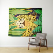 Junglekat Nr. 5 Groot Wandkleed (In Situ (horizontaal))