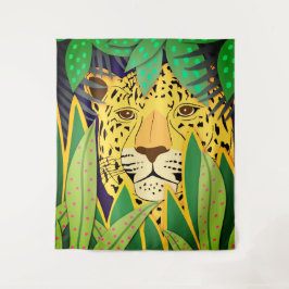 Junglekat Nr. 5 Groot Wandkleed