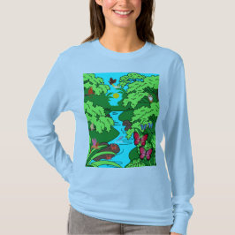 Jungleparadijs met wilde dieren t-shirt