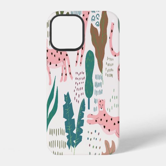 Junglepatroon, luipaardprint, vintage. iPhone hoesje (Achterkant)