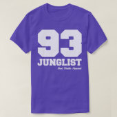 Junglist 93 Drum ampampamp Bass Oerwoud Music Love T-shirt (Design voorkant)