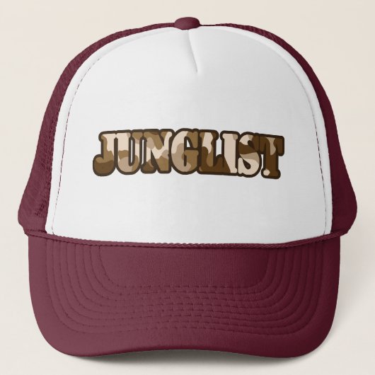 Junglist Camo Brown Trucker Pet (Voorkant)