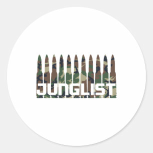Junglist Camouflage Ronde Sticker