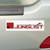 Junglist Draaitafel Bumpersticker (Op auto)