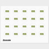 Junglist Green Ronde Sticker (Vel)