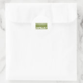 Junglist Green Ronde Sticker (Tas)