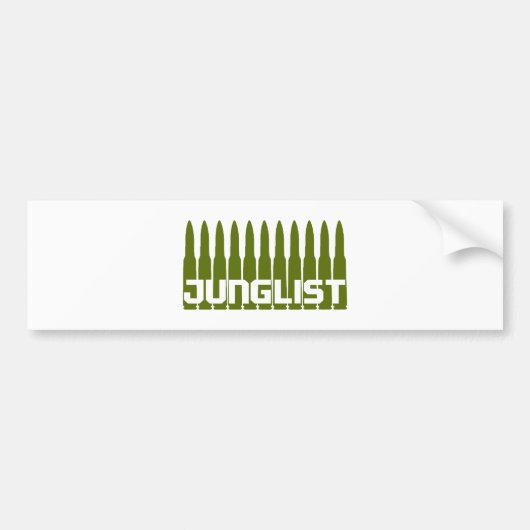 Junglist Groen Bumpersticker (Voorkant)