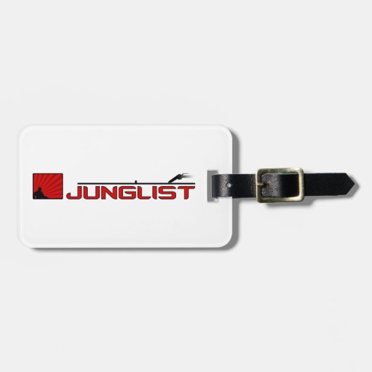 Junglist Platenspeler Bagagelabel (Voorkant horizontaal)
