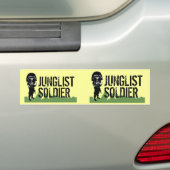 Junglist Soldaat Bumpersticker (Op auto)