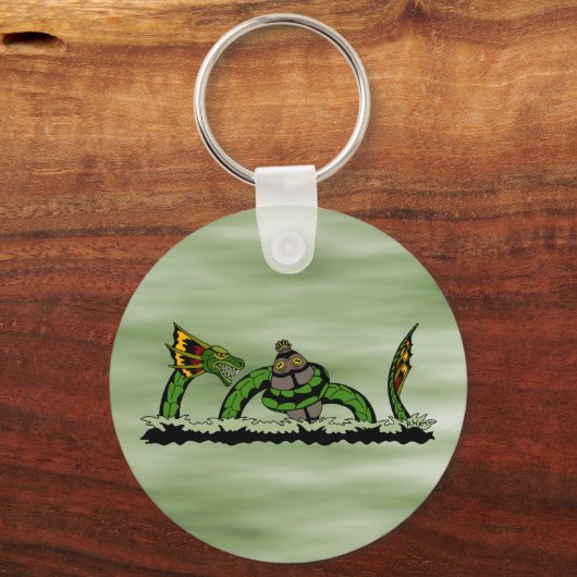 Jungun vangt een Quibbib Sleutelhanger (Achterkant)