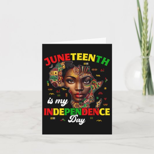 Juni 10 is mijn onafhankelijkheidsdag voor Afrika Kaart (Voorkant)