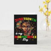 Juni 10 is mijn onafhankelijkheidsdag voor Afrika Kaart (Gele Bloem)