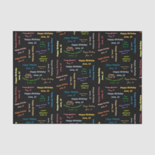 Juni, 12-jarig weefselboek tissuepapier