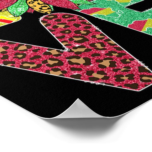 Juni 1865 Zwarte Geschiedenis Afro-Amerikaans Poster (Hoek)