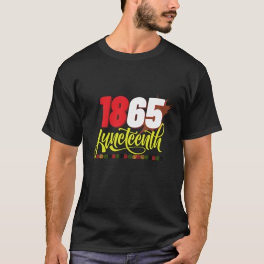 juni 1865 zwarte vrijheid Geschiedenis Maand T-shirt (Voorkant)