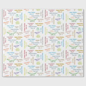 Juni, 18-jarig cadeaupapier voor cadeautjes (Vlak)