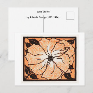 Juni (1918) door Julie de Graag (1877-1924). Briefkaart