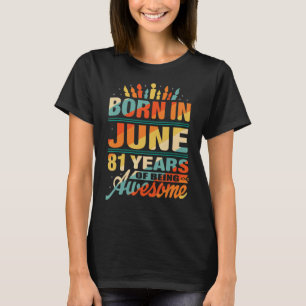Juni 1941 81 Jaar Oud 81e Verjaardagskaars Graphi T-shirt