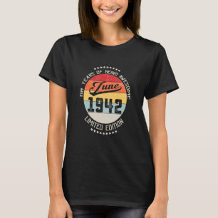 Juni 1942 80e verjaardag 80 jaar Geweldige T-shirt
