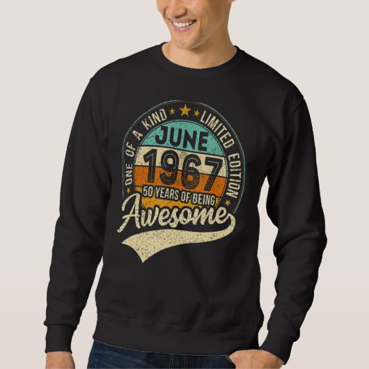 Juni 1967 55e verjaardag 55 jaar Geweldige Trui (Voorkant)