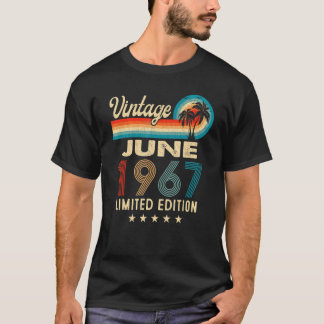 Juni 1967 55e verjaardag t-shirt